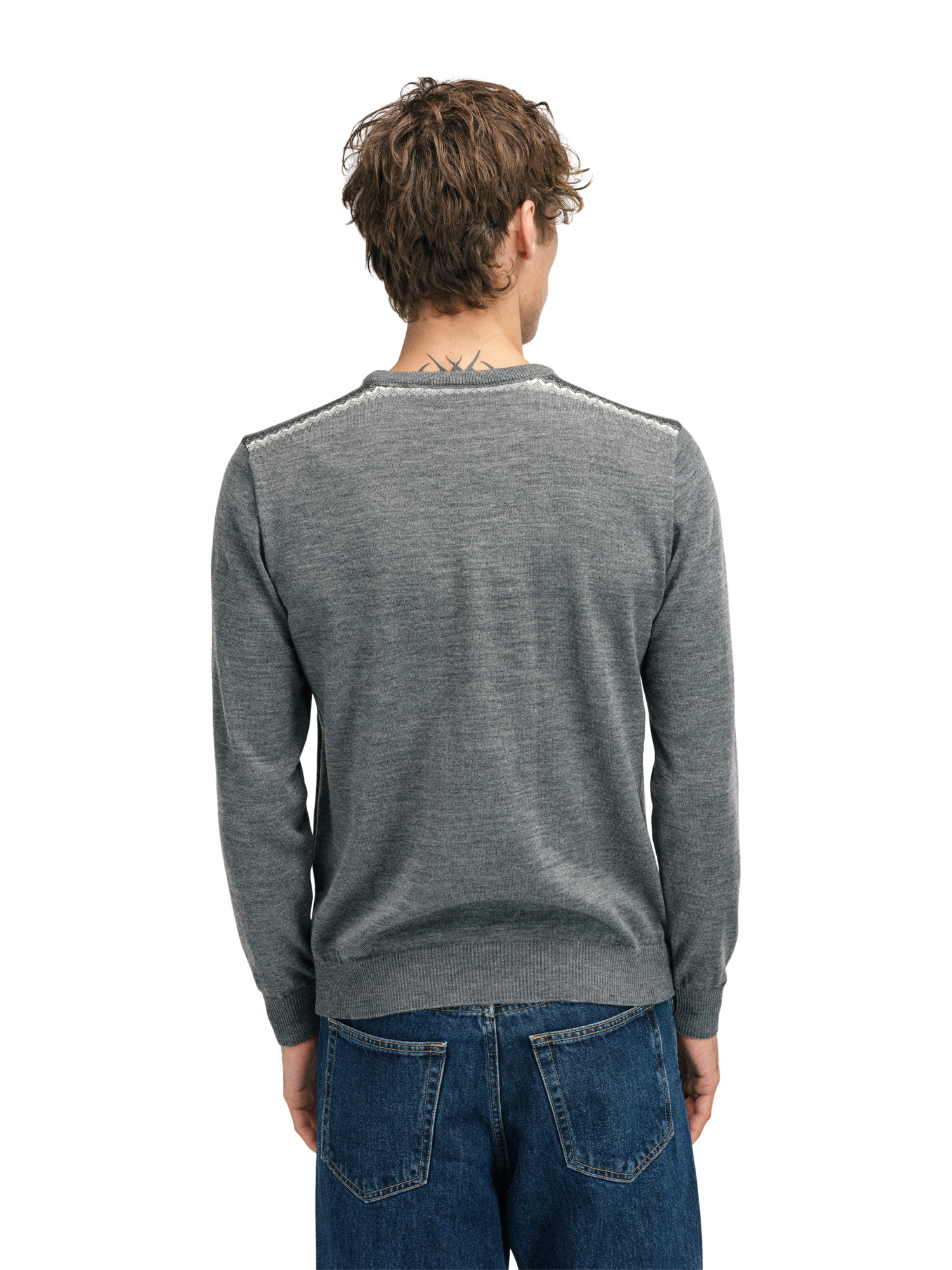 Stenberg Men's Sweater Smoke Offwhite Charcoal