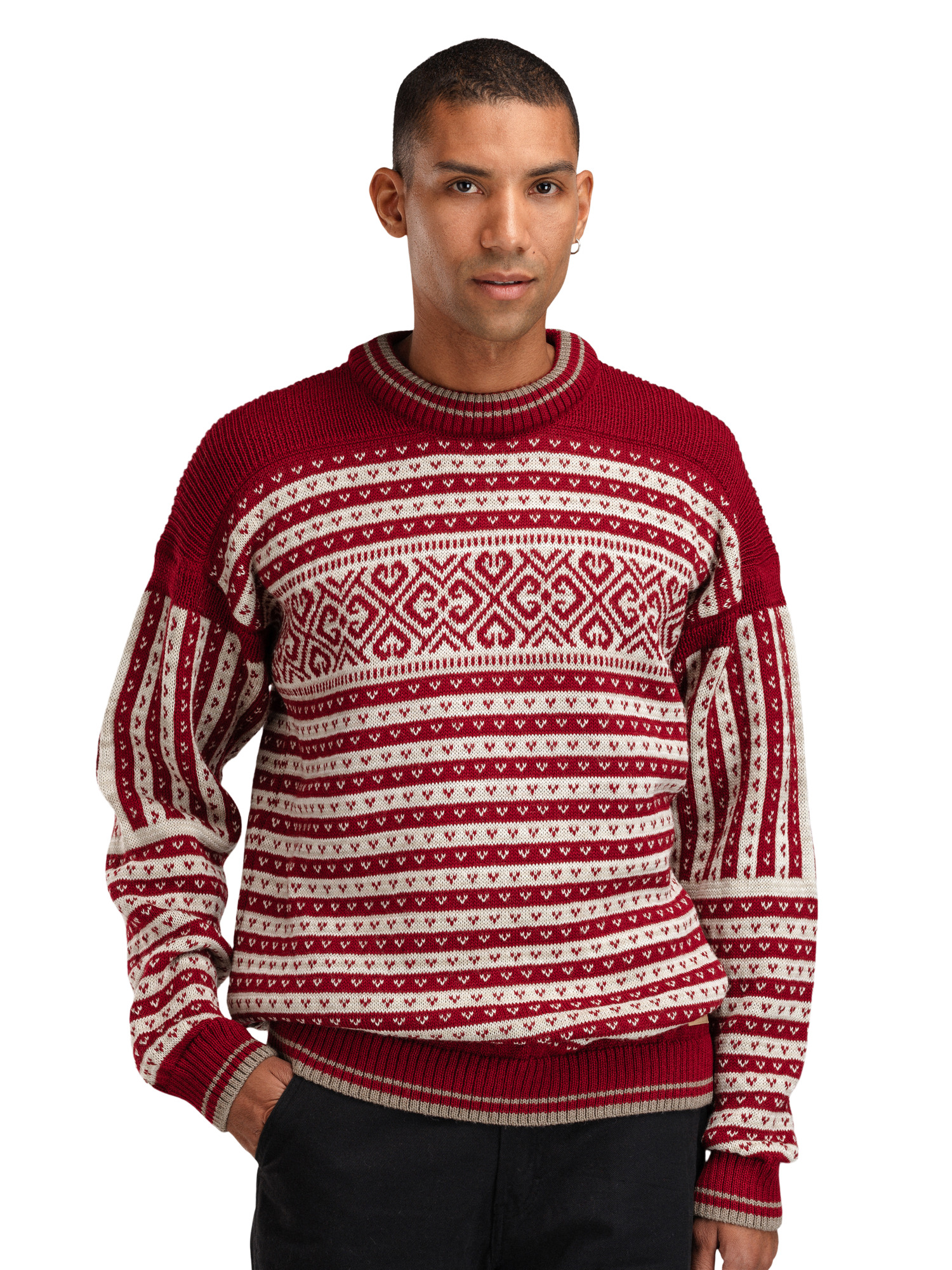 Ramberg Men's Sweater Redrose Mountainstone Sand mel