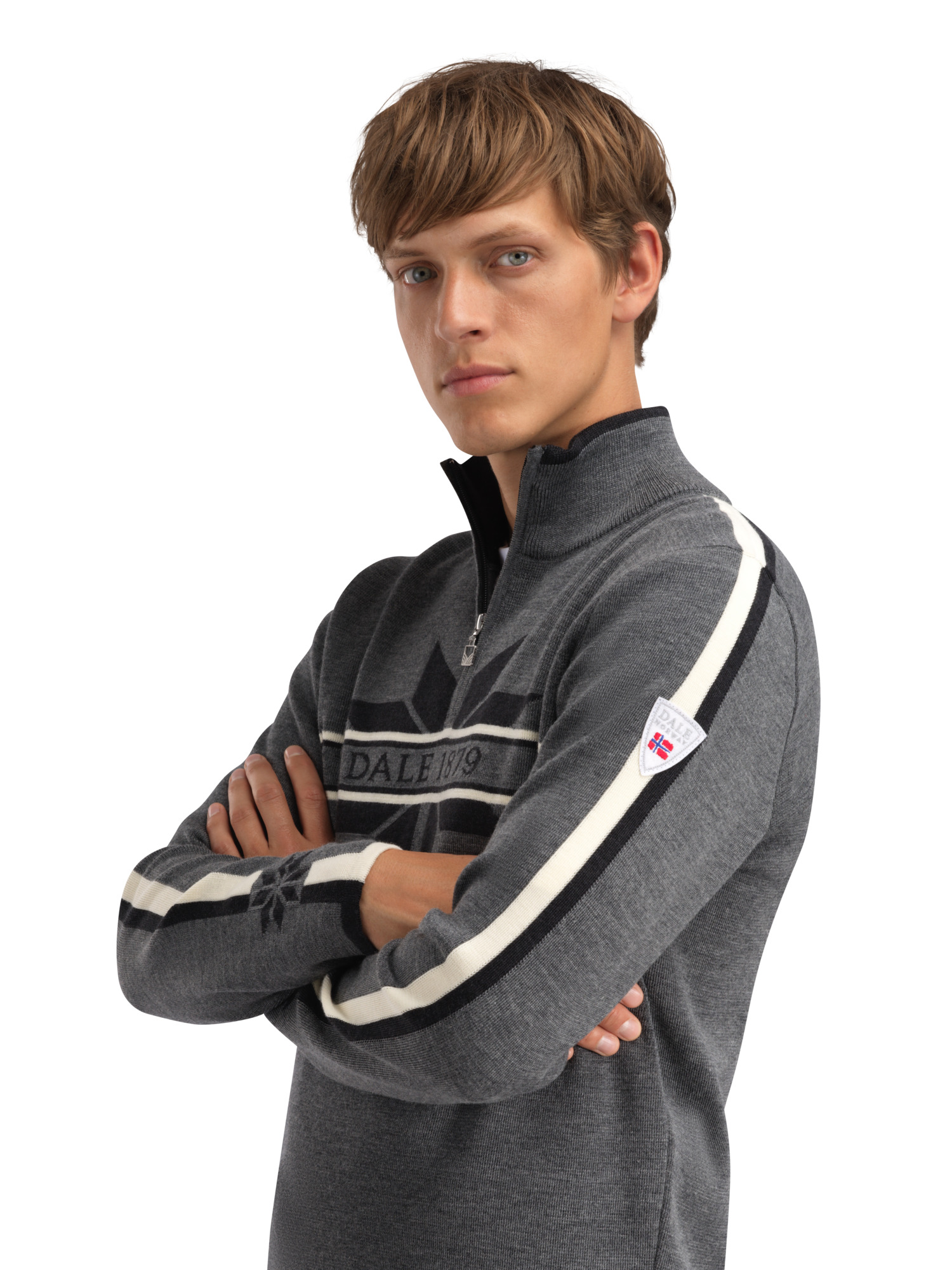 Nåle Men's Sweater - Merino Wool Grey