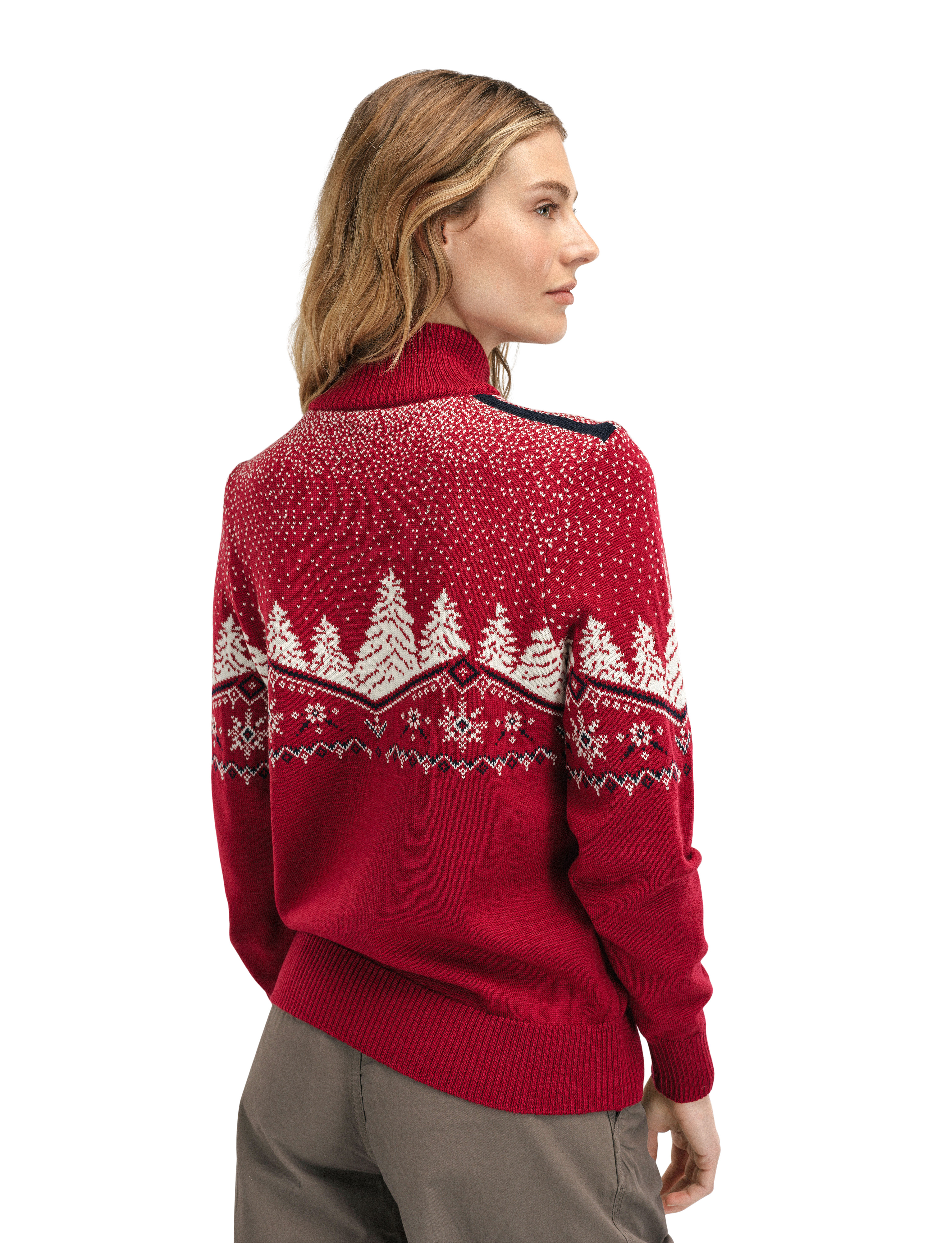 Red santa sweater top