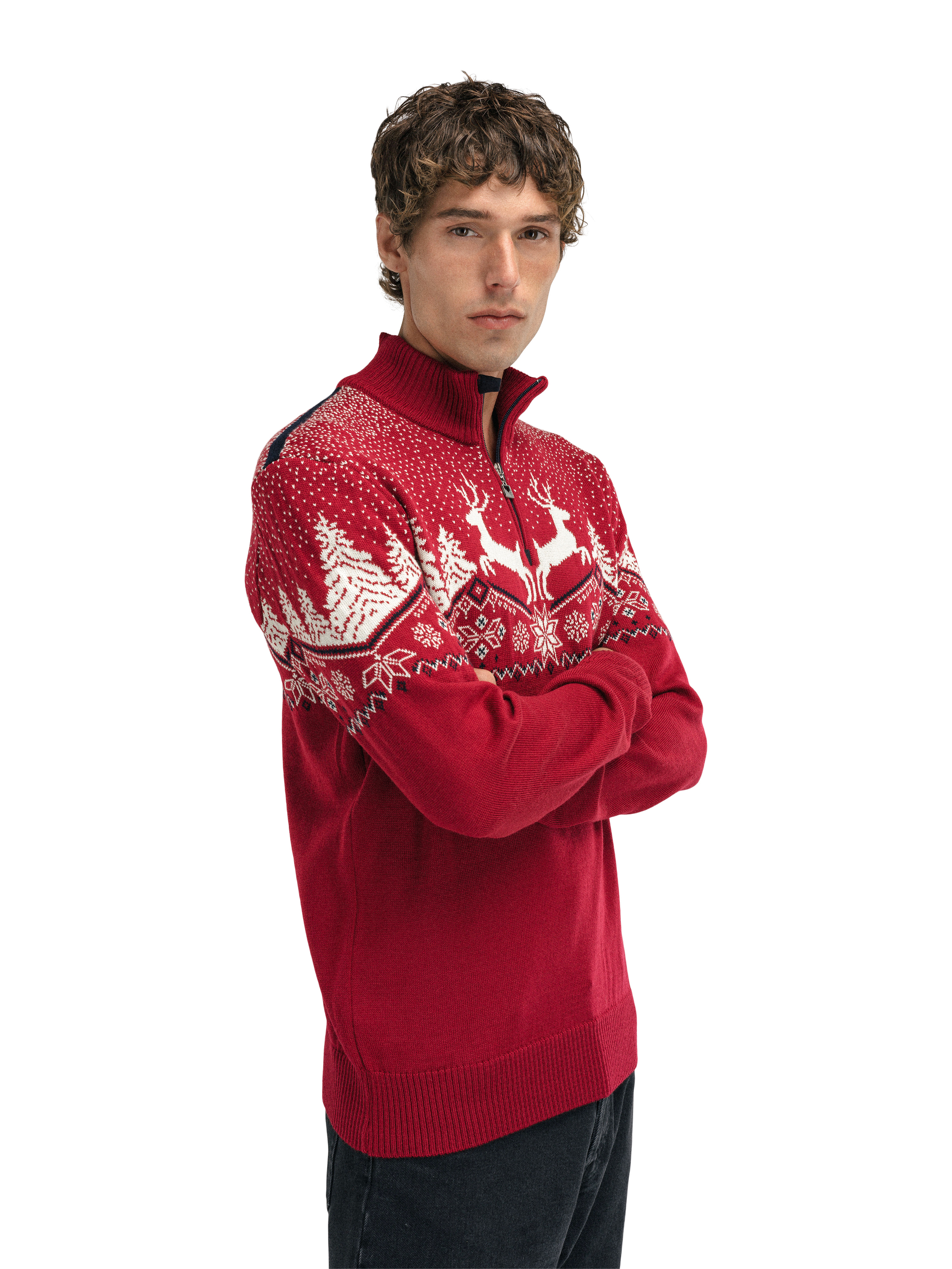 Mens red christmas on sale sweater