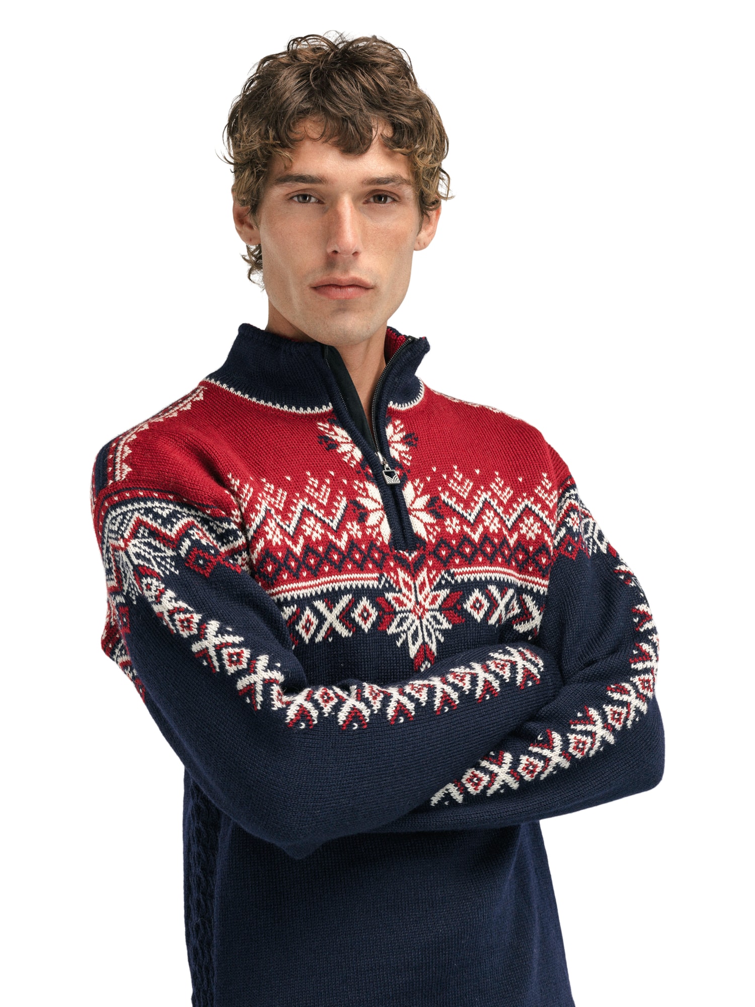 140th Anniversary Sweater - Men - Navy - Dale of Norway - Dale of Norway