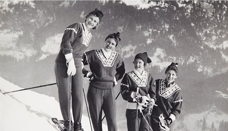 Vintage ski hotsell sweaters womens