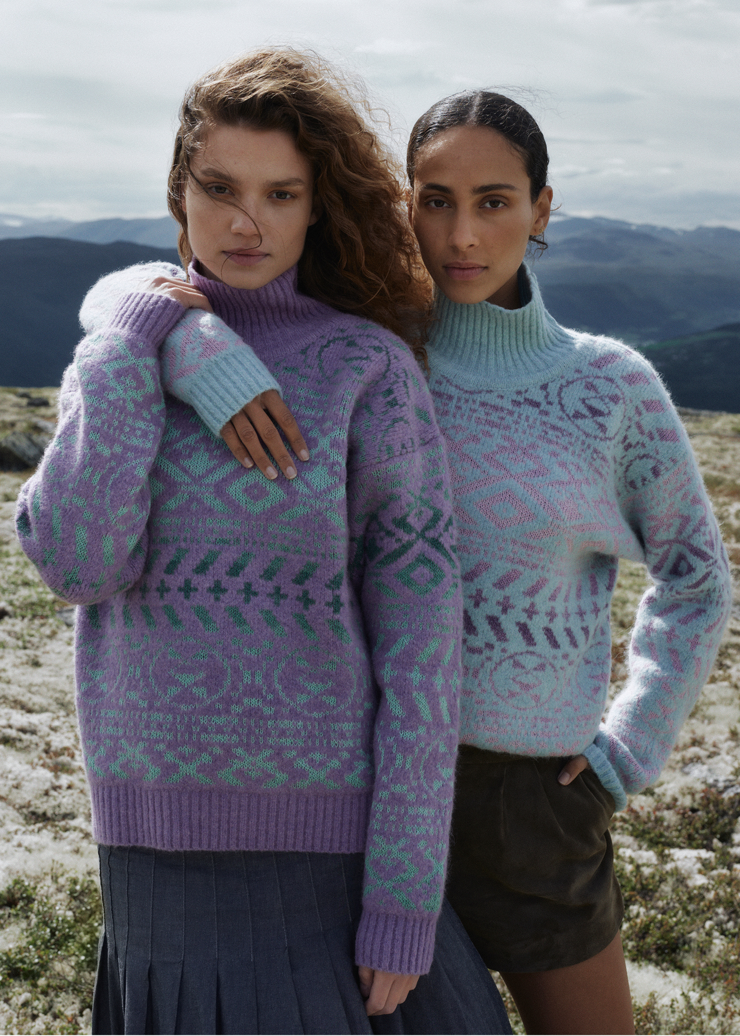 00s ノルウェー製 DALE OF NORWAY 雪柄 ノルディック柄 ウール