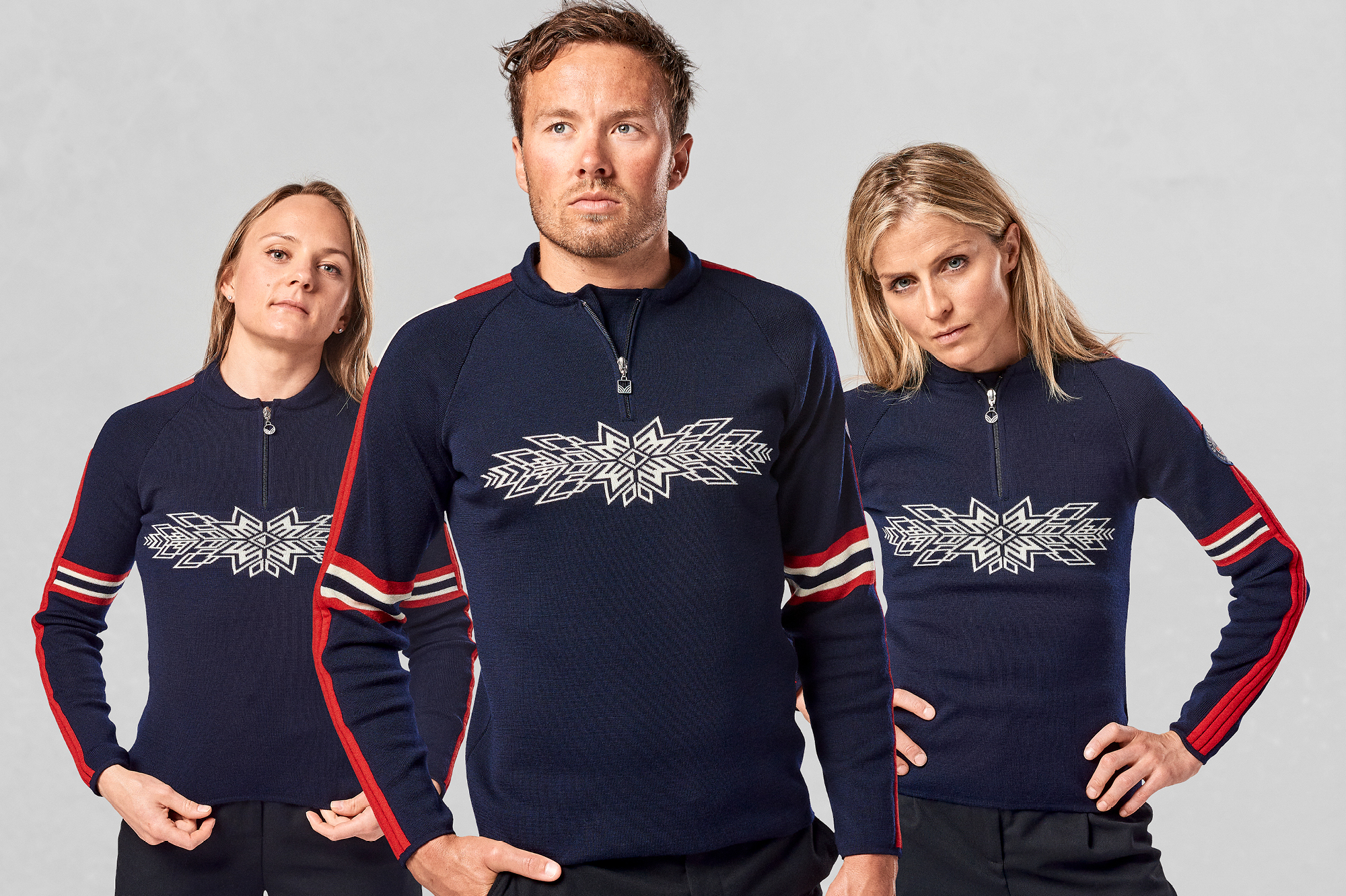 2022  Winter Olympics - Beijing, China. Norwegian Athletes wearing the Dale of Norway Olympic Sweaters